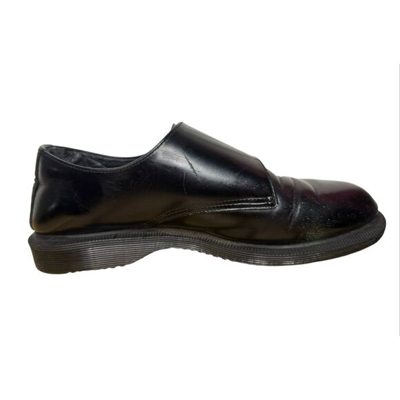 Dr. Martens Pandora Women’s 8 Shoes Black Leather Loafers Double Monk Strap - Picture 4 of 9